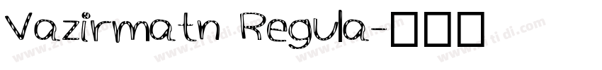 Vazirmatn Regula字体转换